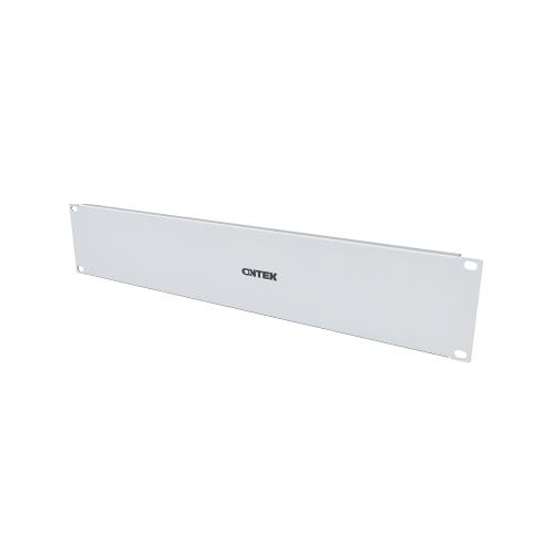 Панель 2U заглушка ONTEK BLK2U-7035, крепление 19 2U, серый RAL 7035