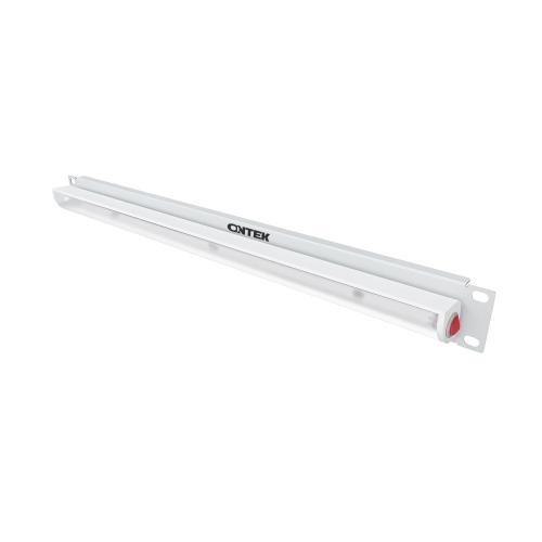 Панель осветительная ONTEK LED1U-7035, светодиодная (LED), крепление 19 1U, 220V, кабель 1.5м, немецкий стандарт, серый RAL 7035
