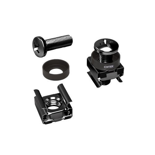 Комплект крепежа ONTEK ONTEK-M6x16-9005 винт+шайба+гайка M6x16 черный