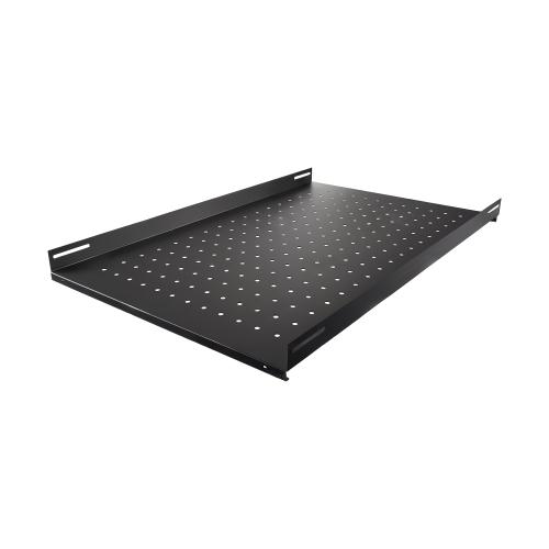 Полка стационарная ONTEK SH1000100-9005 470х750мм, для напольных шкафов глубиной 1000мм, нагрузка до 100кг, черный RAL 9005