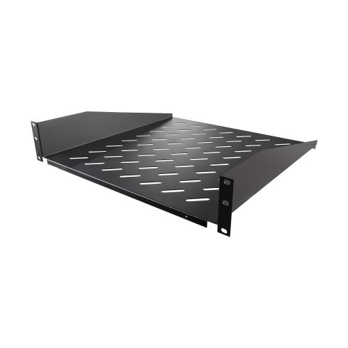 Полка переднего крепления ONTEK SHC2U450-9005, глубина 450мм, крепление 19 2U, черный RAL 9005
