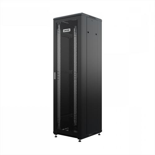 Шкаф напольный универсальный серверный ONTEK TC 32U 600х600мм, 4 профиля 19, двери перфорированная и перфорированная, боковые стенки съемные, регулируемые опоры, разобранный, черный RAL 9005
