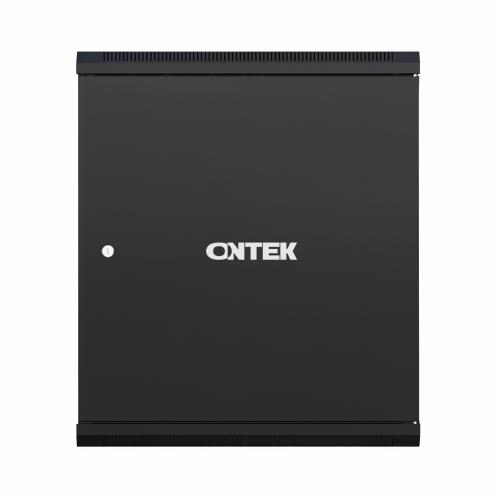 Шкаф настенный телекоммуникационный ONTEK TSN 15U 600х450х770мм, 2 профиля 19, дверь сплошная металл, боковые стенки съемные, разобранный, черный RAL 9005