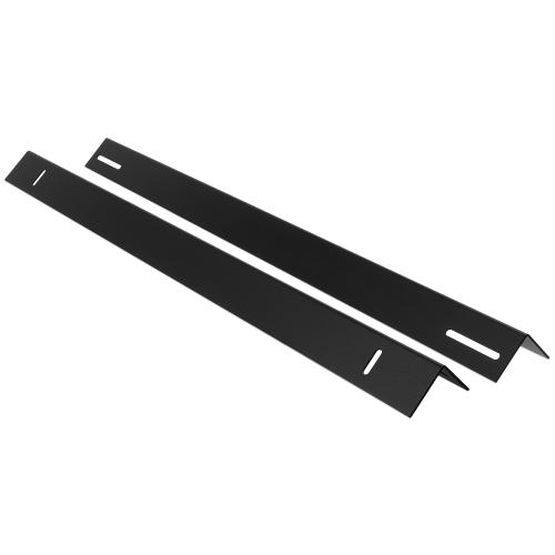 Уголки ONTEK RC1000-9005 для поддержки оборудования в шкафы глубиной 1000мм, усиленные до 100кг (пара), черный RAL 9005