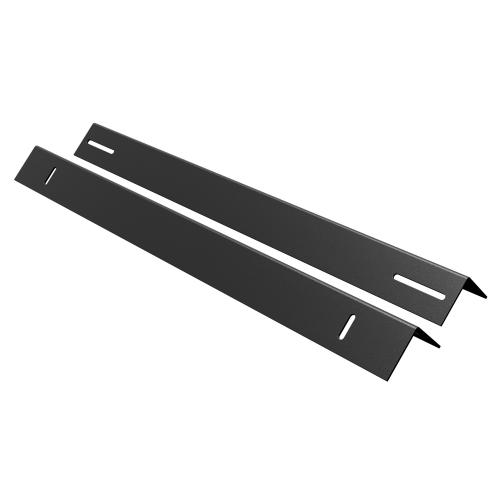 Уголки ONTEK RC800-9005 для поддержки оборудования в шкафы глубиной 800мм, усиленные до 100кг (пара), черный RAL 9005