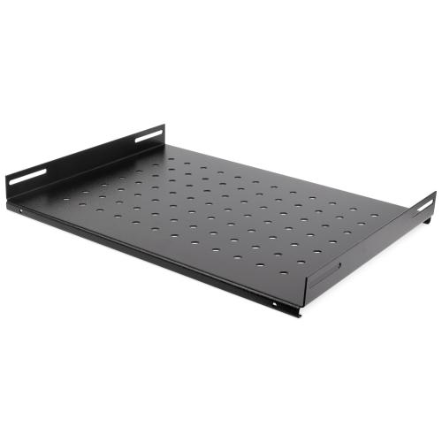 Полка стационарная ONTEK SH600100-9005 470х350мм, для напольных шкафов глубиной 600мм, нагрузка до 100кг, черный RAL 9005